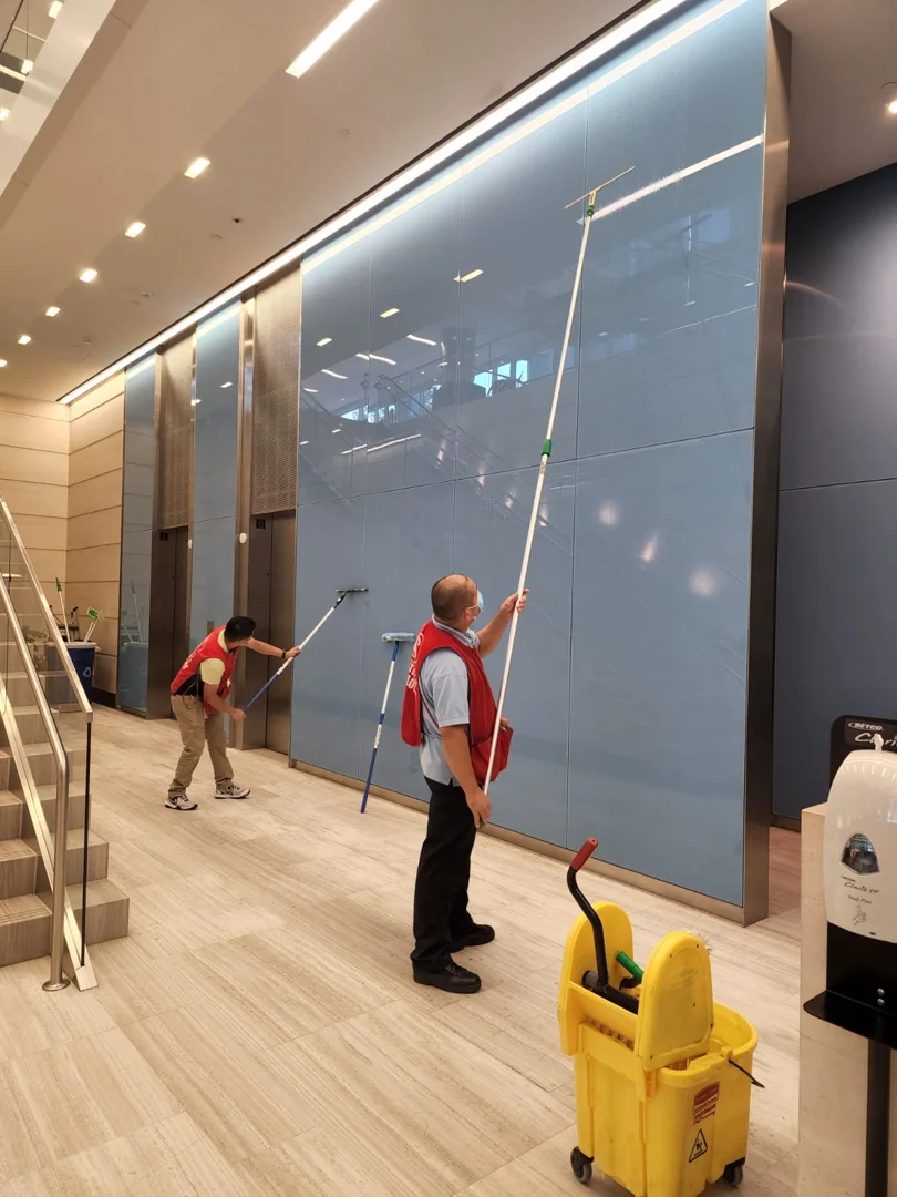 cleaning banks and offices